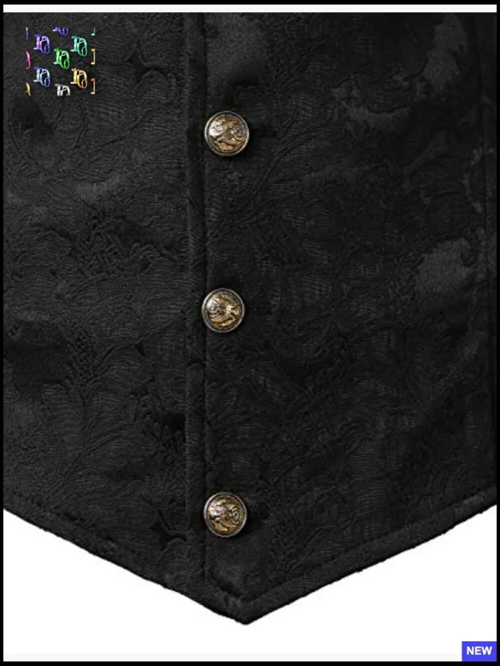 Slim Fit Gothic Steampunk Waistcoat Victorian Vest for Cosplay Wedding
